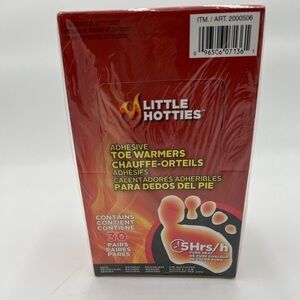 30x Little Hotties Adhesive Toe Warmers 5+ Hours Pure Heat Natural - FAC. SEALED
